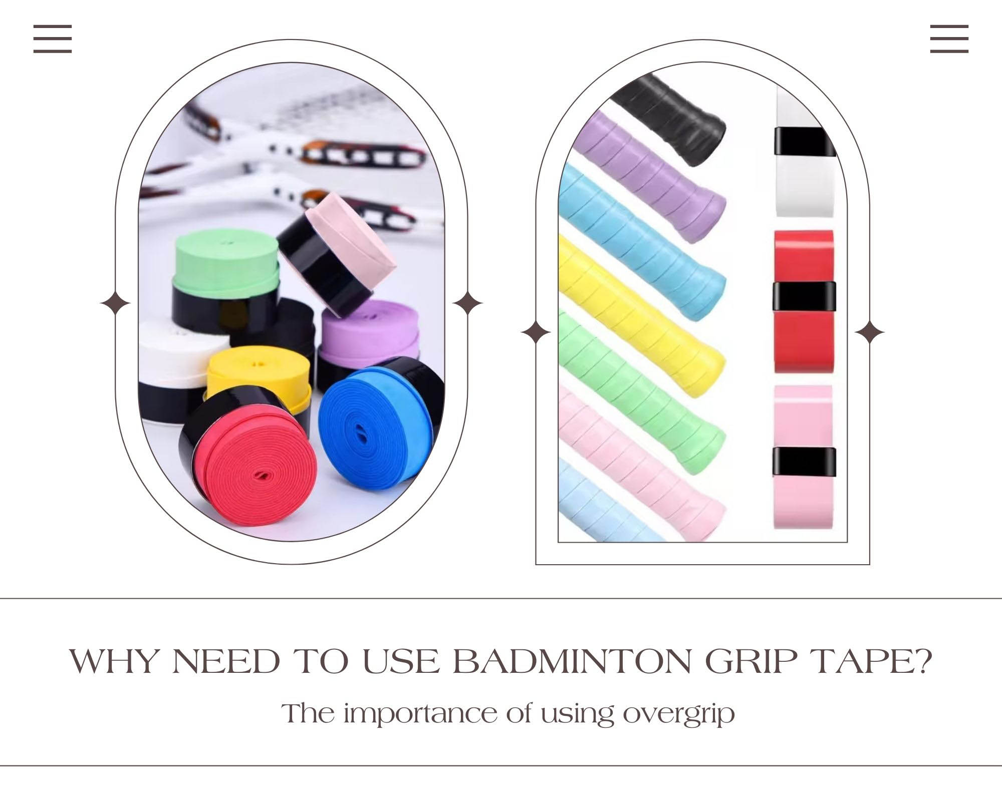 Why need to use badminton grip tape?