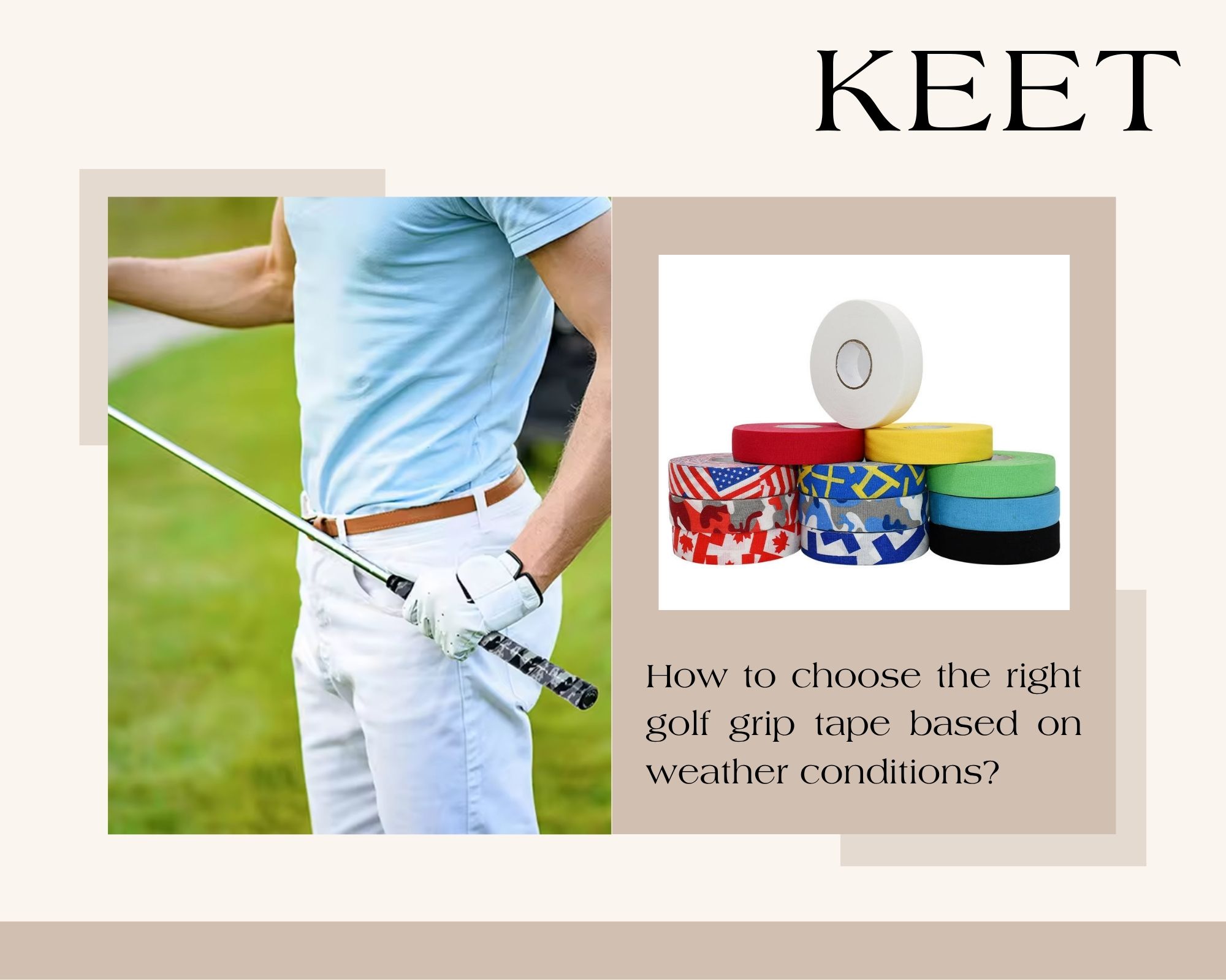 How to choose the right golf grip tape based on weather conditions?