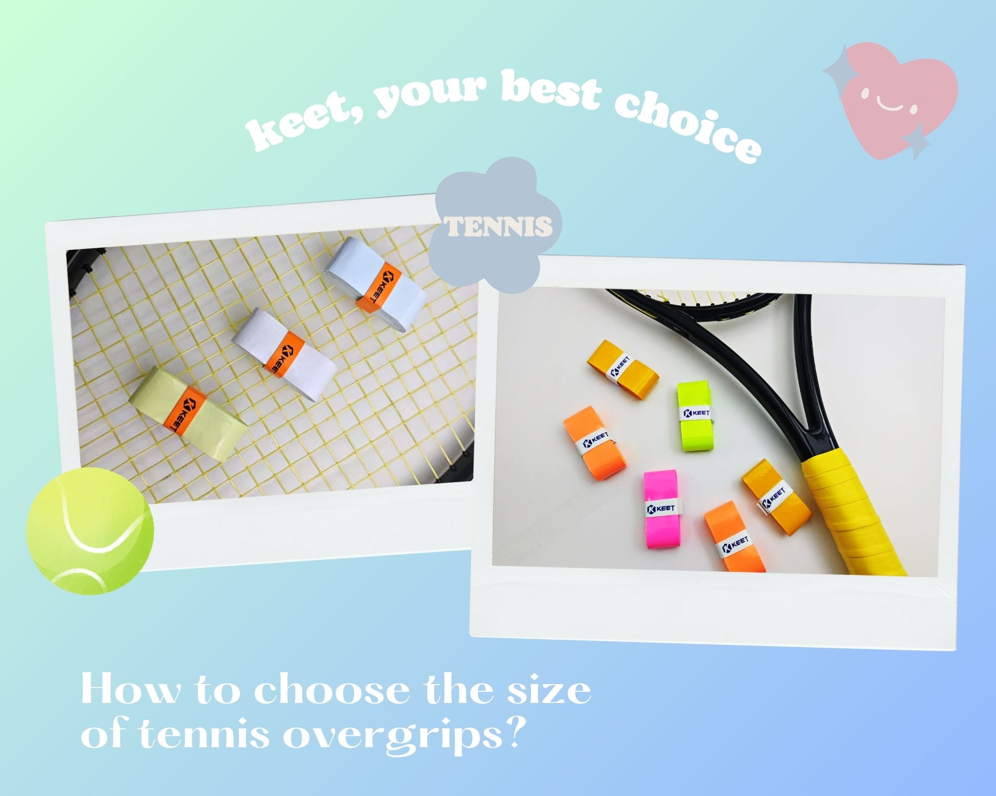 How to choose the size of tennis overgrips?