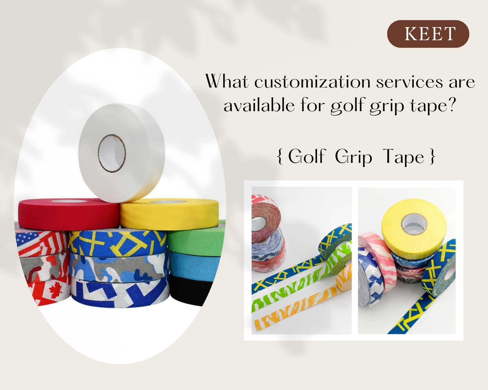 What customization services are available for golf grip tape?