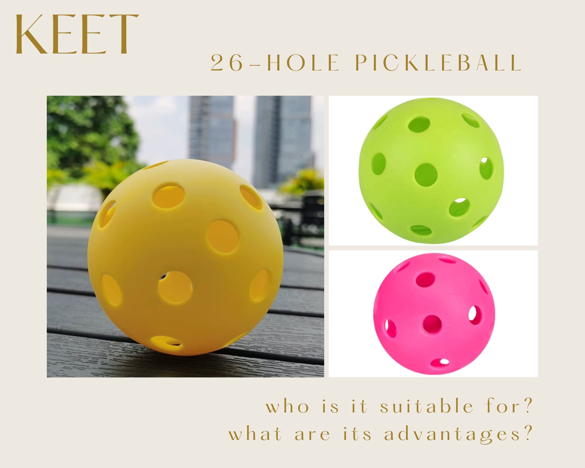 26-Hole Pickleball: Who is it suitable for and what are its advantages?