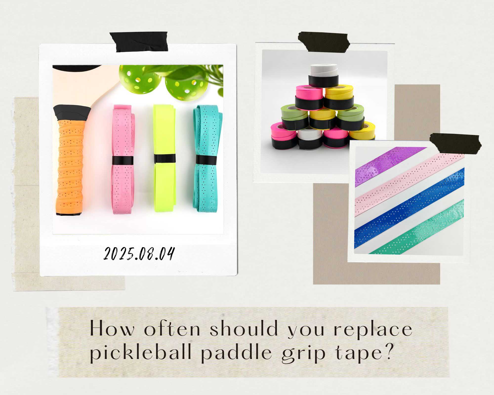 How often should you replace pickleball paddle grip tape?