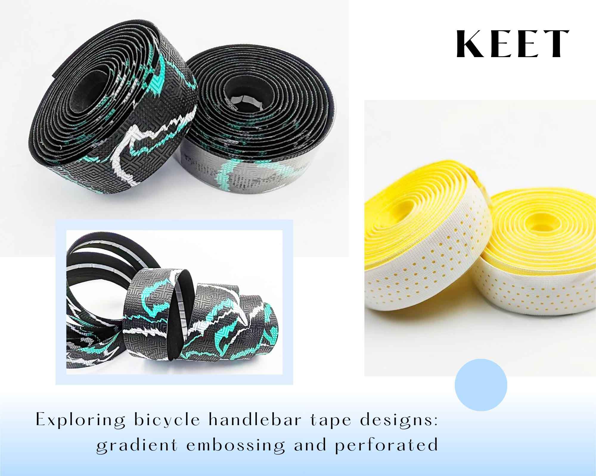 Exploring bicycle handlebar tape designs: gradient embossing and perforated