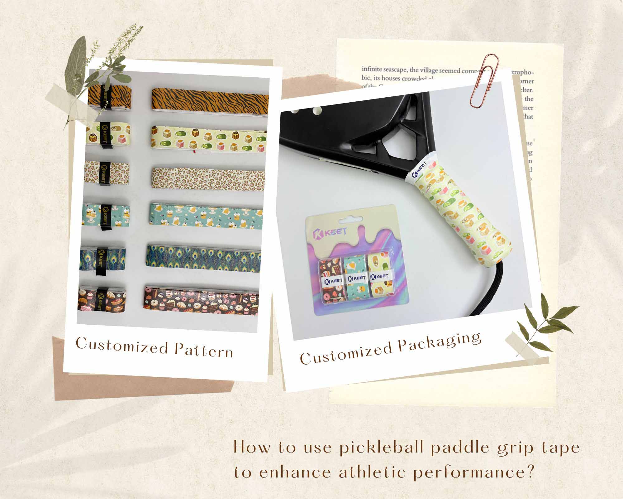 How to use pickleball paddle grip tape to enhance athletic performance?