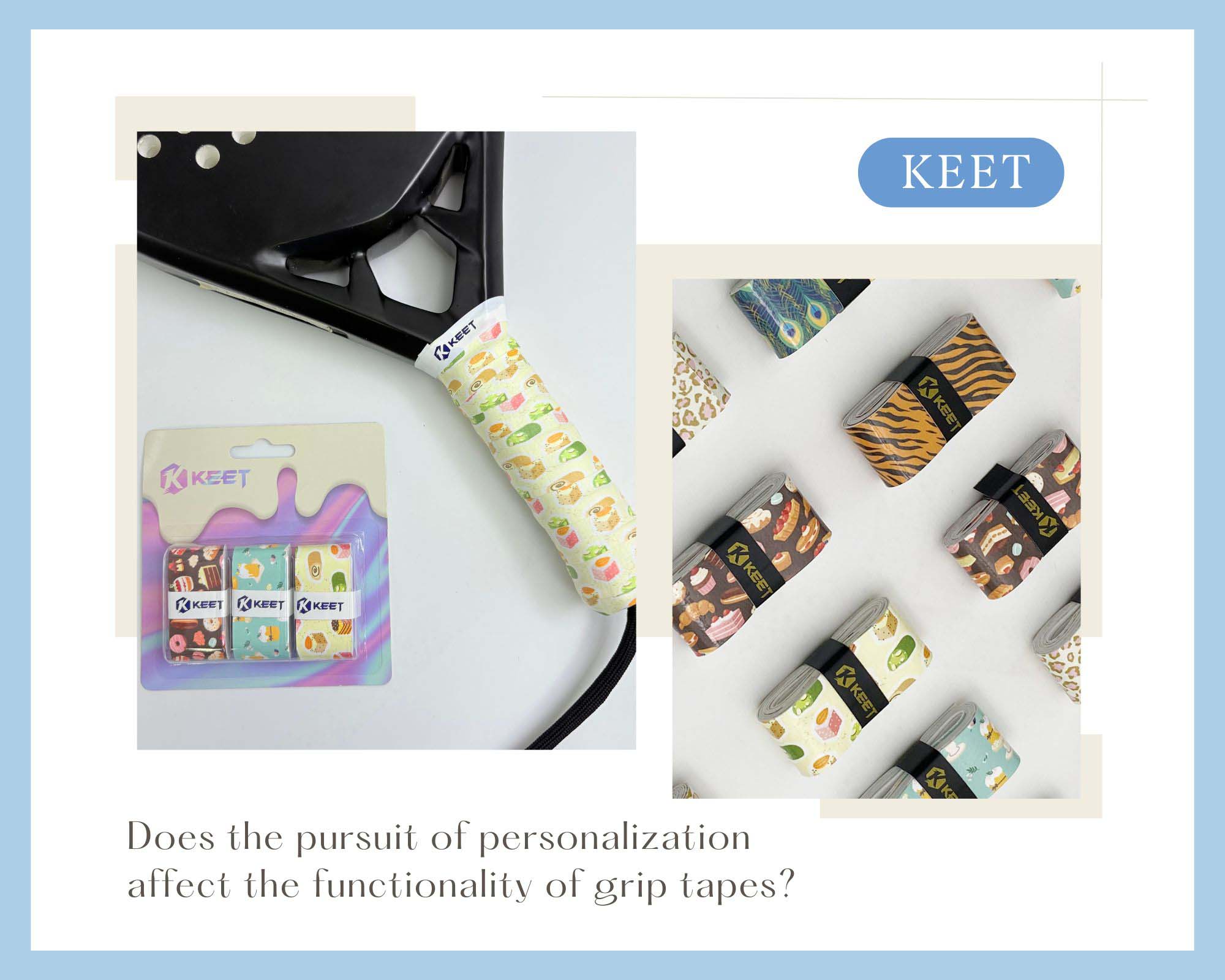 Does the pursuit of personalization affect the functionality of grip tapes?