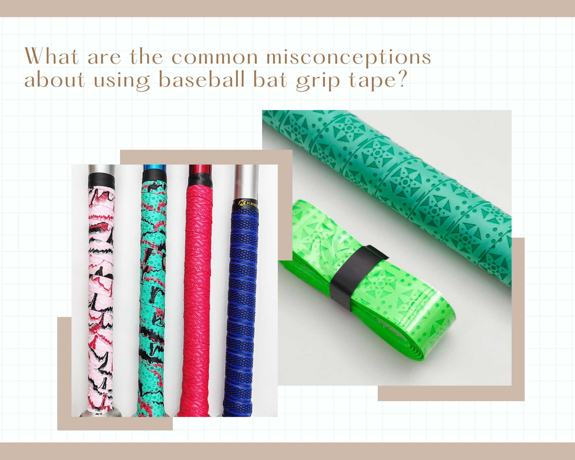 What are the common misconceptions about using baseball bat grip tape?