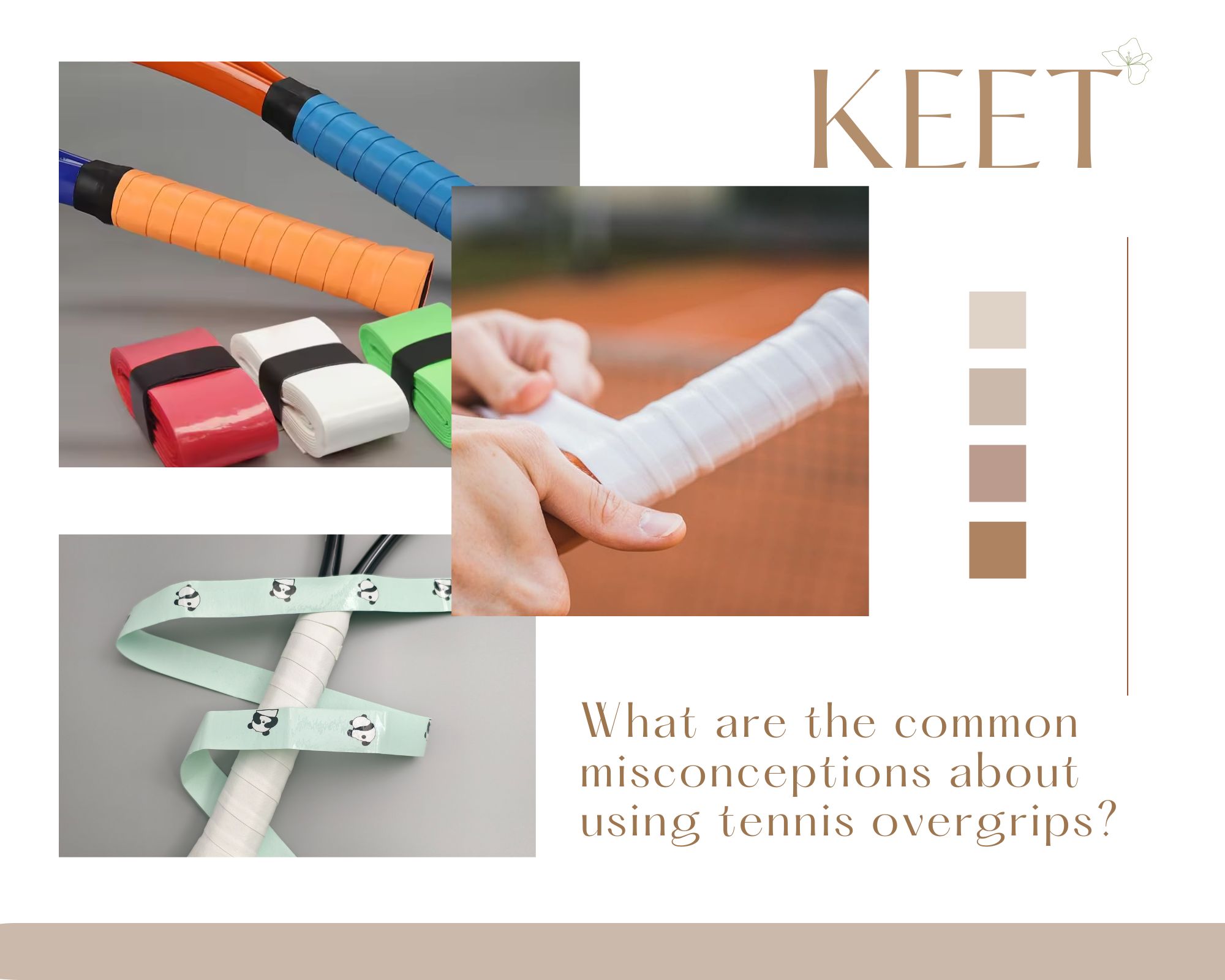 What are the common misconceptions about using tennis overgrips?