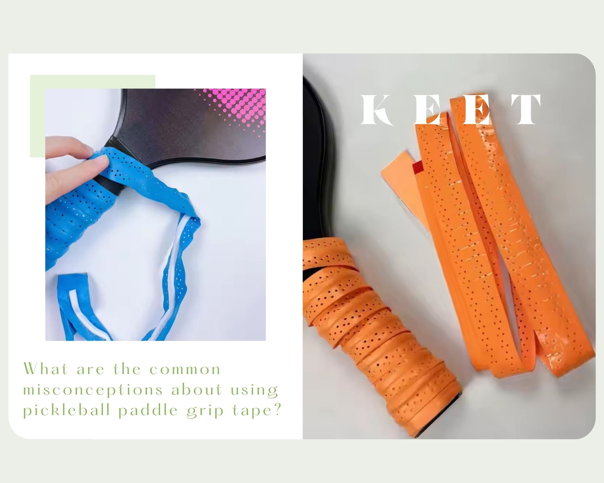 What are the common misconceptions about using pickleball paddle grip tape?