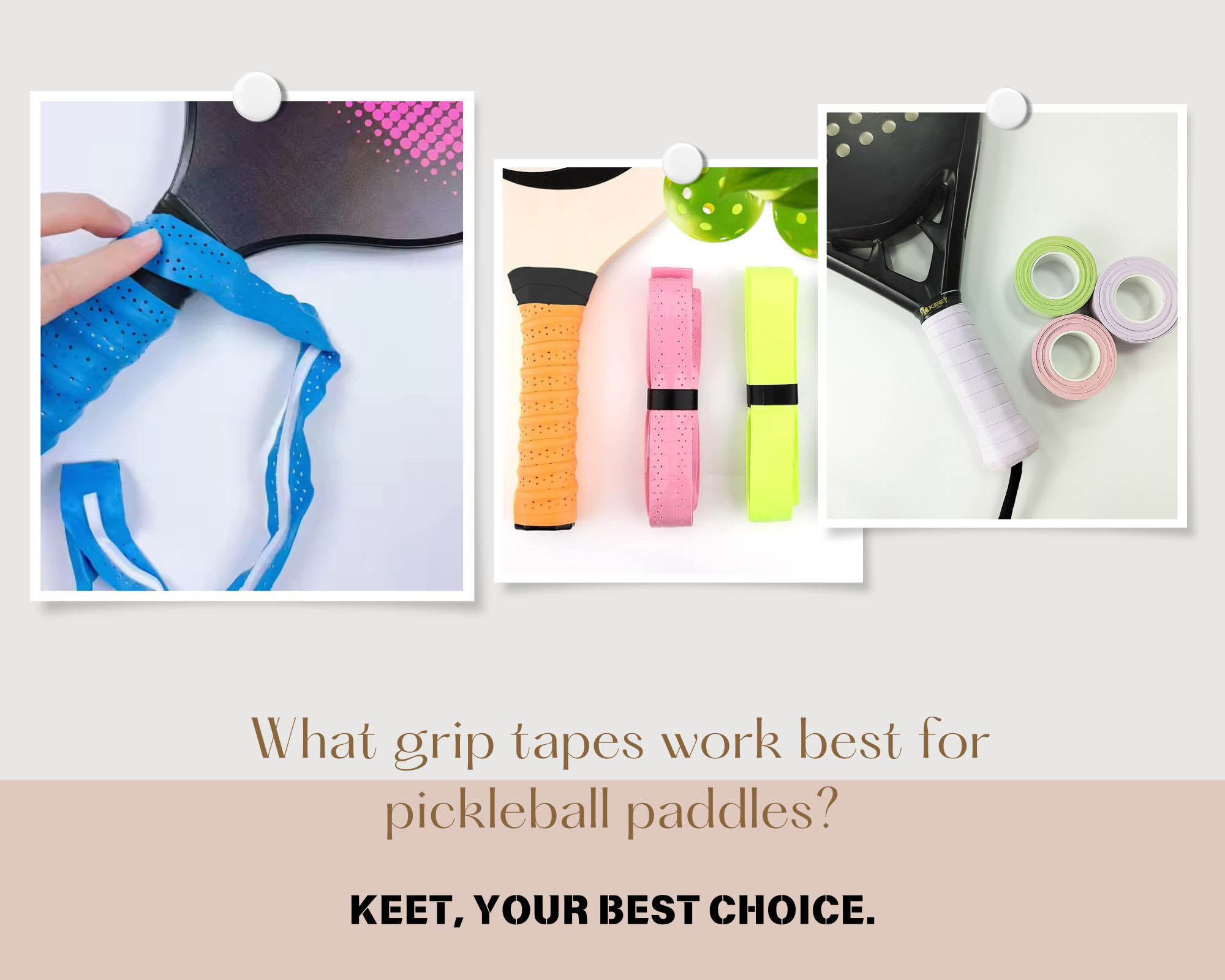 What grip tapes work best for pickleball paddles?